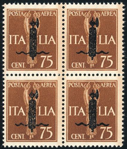 POSTA AEREA 1944 - 75 cent. bruno ... 