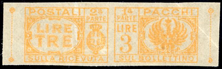 PACCHI POSTALI 1946 - 3 lire senza ... 