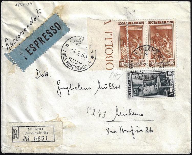 1953 - 100 lire Lavoro, dent. 13 ... 