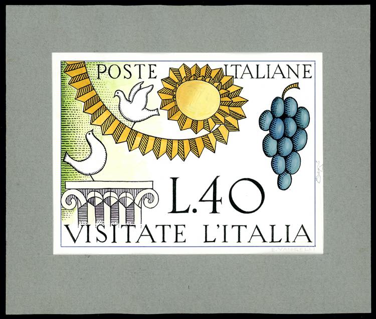 1960/70 ca - Bozzetto policromo ad ... 