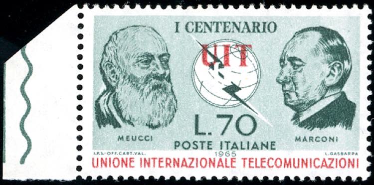 1965 - 70 lire Centenario UIT, ... 