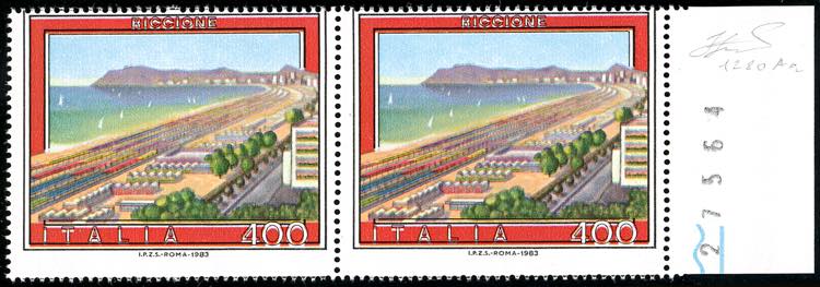 1983 - 400 lire Riccione, stampa ... 