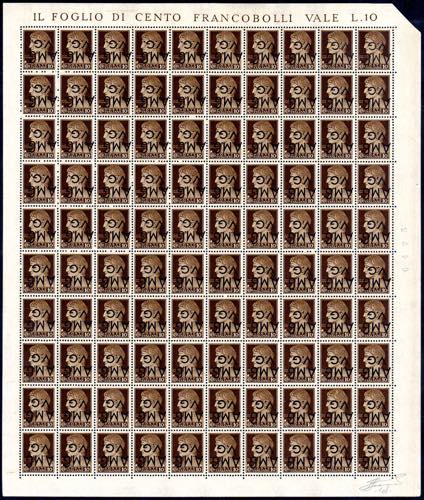 1945 - 10 cent. soprastampa ... 