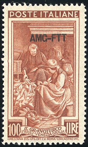 1950 - 100 lire Lavoro, dent. 13 ... 