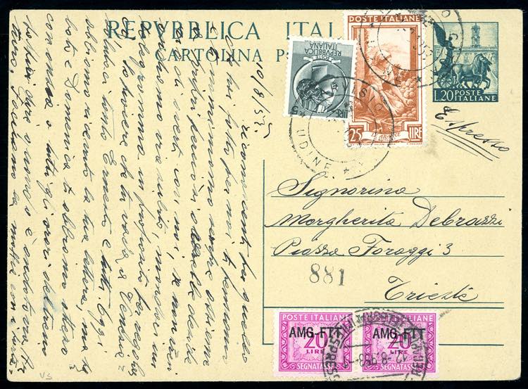 SEGNATASSE 1953 - 20 lire, ... 