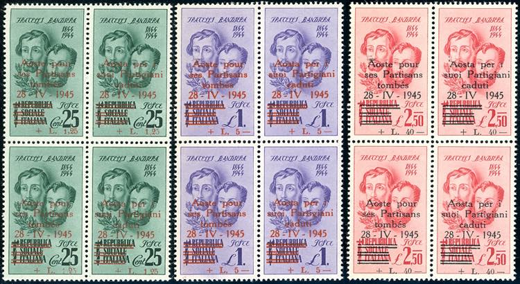 AOSTA 1945 - Fratelli Bandiera ... 