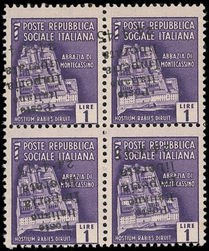 IMPERIA 1945 - 1 lira, soprastampa ... 