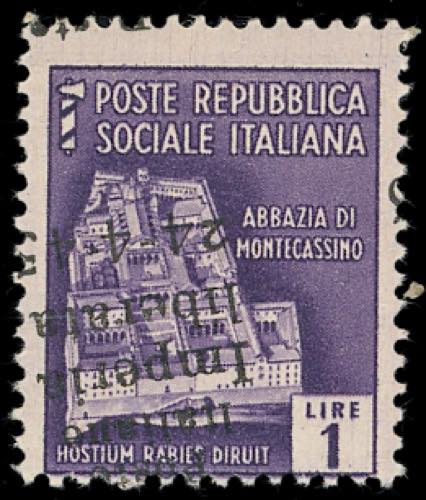 IMPERIA 1945 - 1 lira, soprastampa ... 