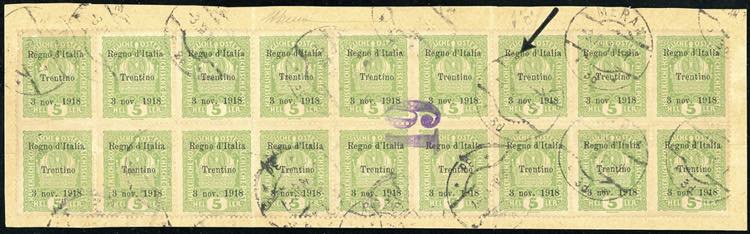 TRENTINO ALTO ADIGE 1918 - 5 h. ... 