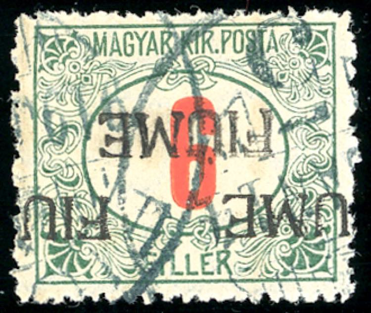 FIUME SEGNATASSE 1918 - 6 f., ... 