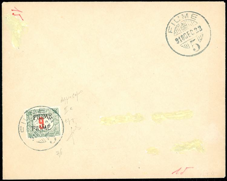 FIUME SEGNATASSE 1918 - 6 f., ... 