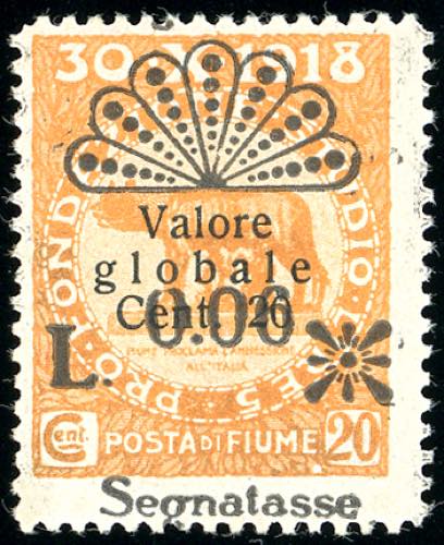 FIUME SEGNATASSE 1921 - 0,06 l. su ... 
