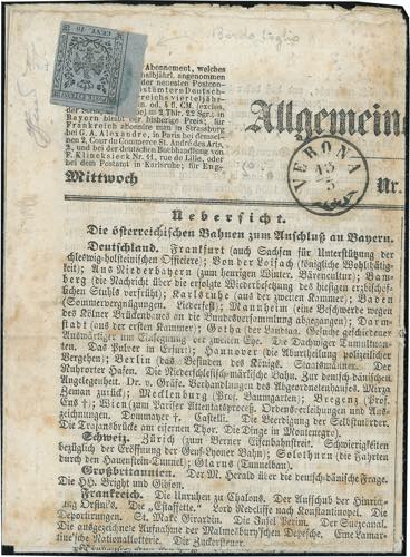 1858 - 10 cent. grigio lillaceo ... 