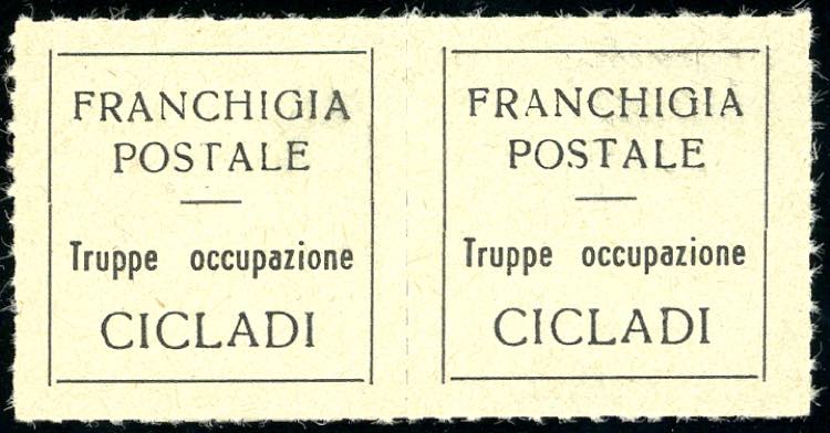 ISOLE CICLADI 1941 - Etichetta di ... 