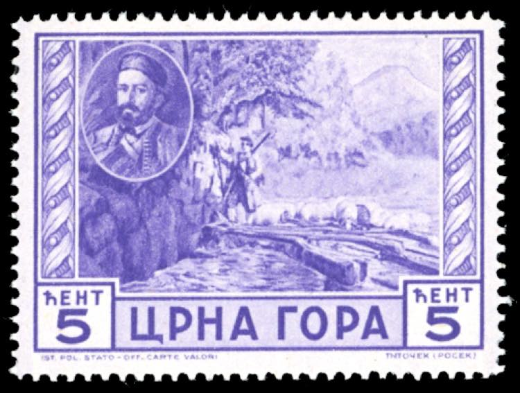 MONTENEGRO 1943 - 5 cent. Serto ... 