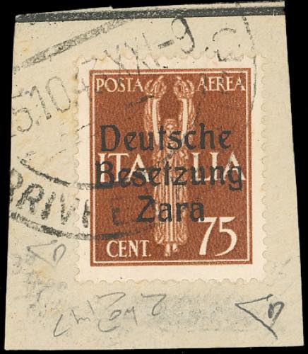 OCCUPAZIONE TEDESCA ZARA POSTA ... 