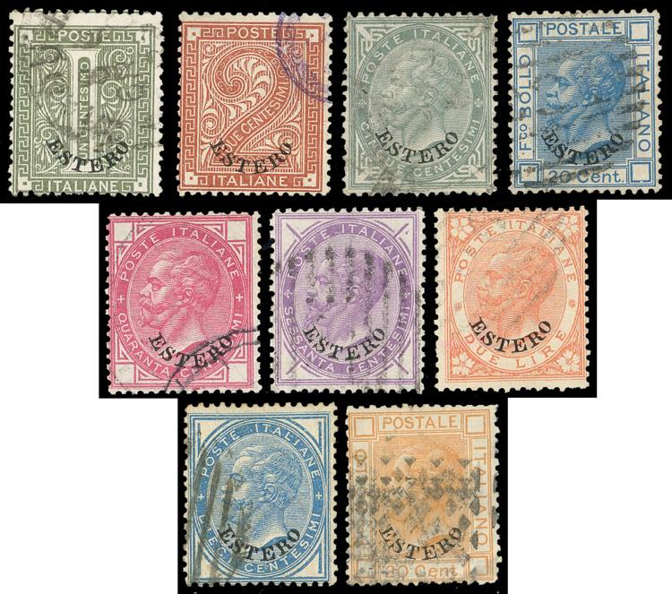 EMISSIONI GENERALI 1874/79 - Nove ... 