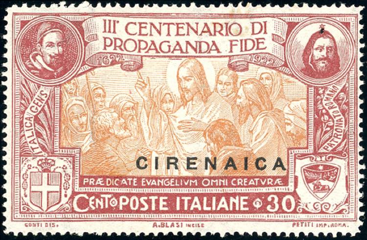 1923 - 30 cent. Propaganda Fide ... 