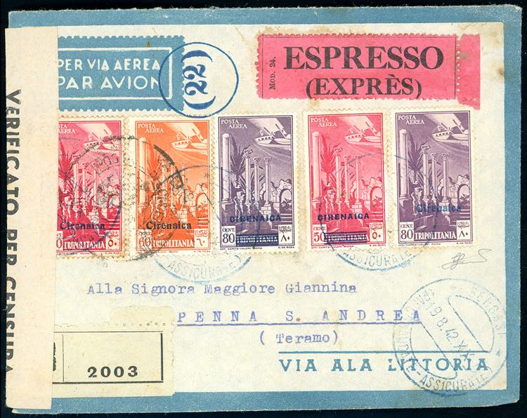 POSTA AEREA 1942 - Soprastampati, ... 