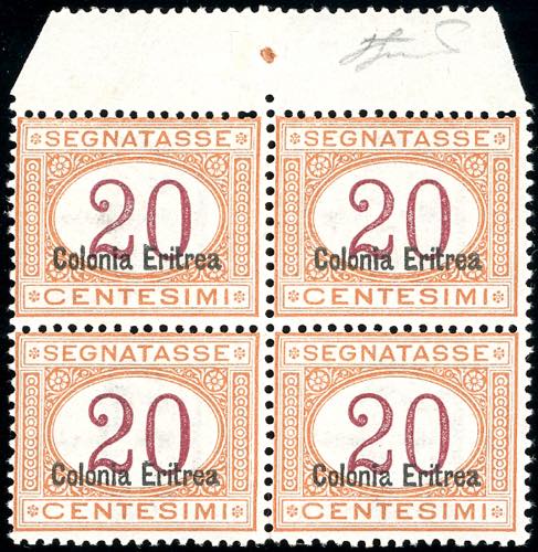 SEGNATASSE 1920 - 20 cent., ... 