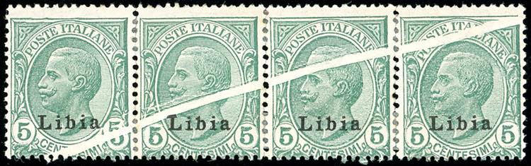 1912 - 5 cent. Leoni soprastampato ... 