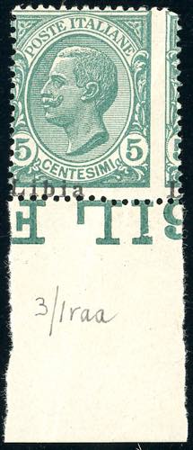 1912 - 5 cent. Leoni, soprastampa ... 