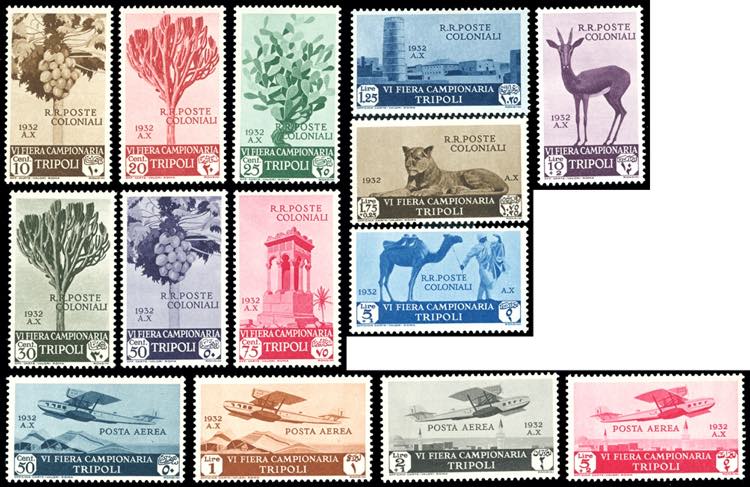 1932 - VI Fiera di Tripoli, serie ... 