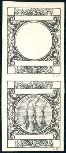 1865 - Saggio Riester in nero, ... 