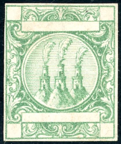 1865 - Saggio Riester in verde, ... 