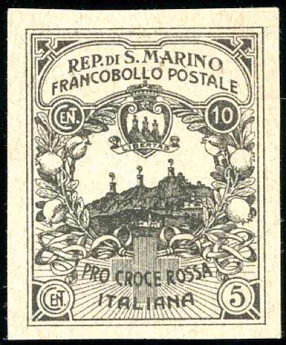 1916 - 10 + 5 cent. Croce Rossa, ... 