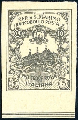 1916 - 10 + 5 cent. Croce Rossa, ... 