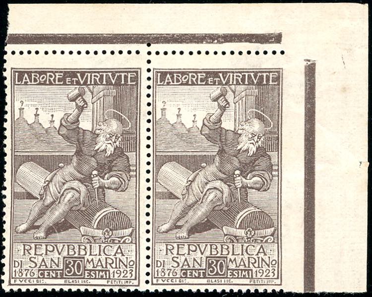 1923 - 30 cent. Società di Mutuo ... 