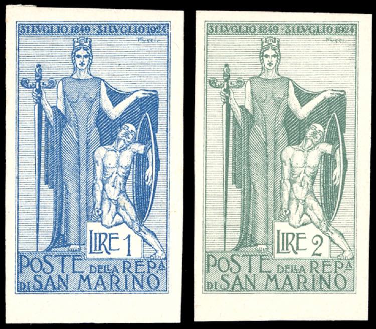 1924 - 1 lira e 2 lire Garibaldi ... 