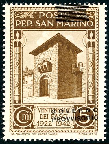 1943 - 5 cent. soprastampa ... 