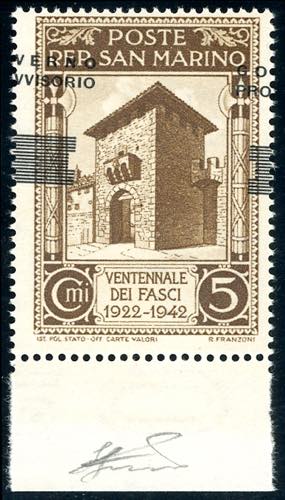 1943 - 5 cent. soprastampa ... 