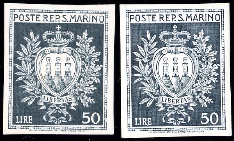 1946 - 50 lire Stemmi (295), due ... 