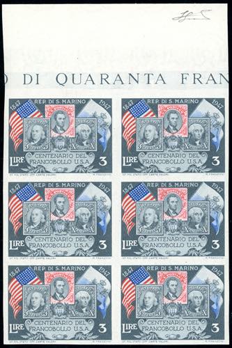 1947 - 3 lire Centenario ... 