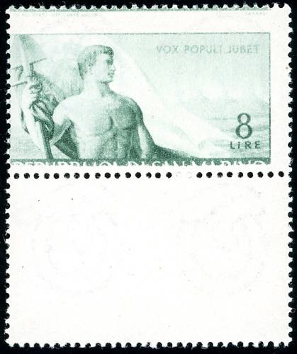 1948 - 8 lire Lavoro, stampa ... 