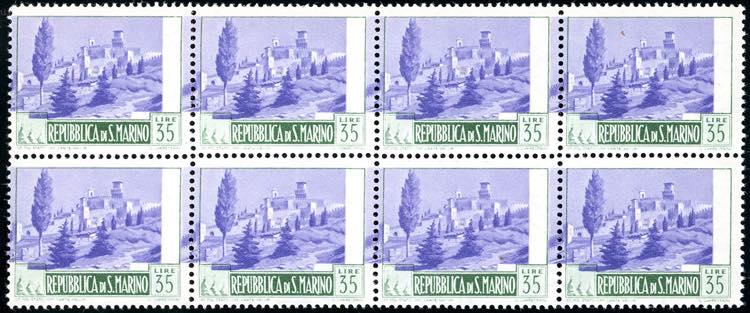 1949 - 35 lire Paesaggi, centro ... 