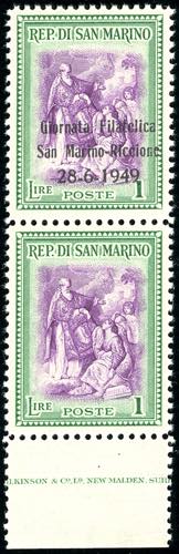 1949 - 1 lira Giornata Filatelica, ... 