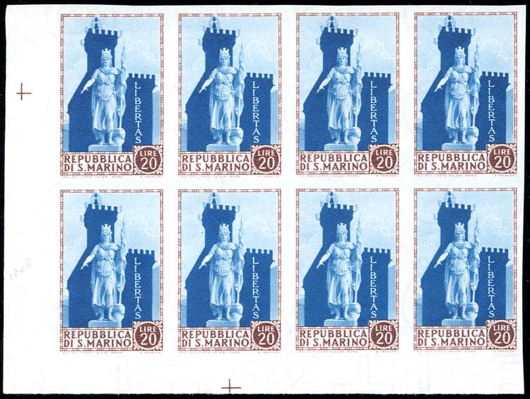 1954 - 20 lire Statua della ... 