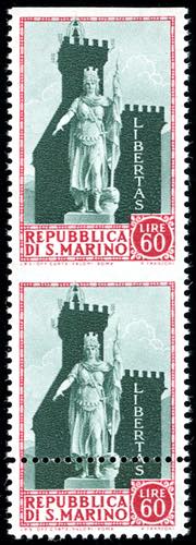 1954 - 60 lire Statua della ... 