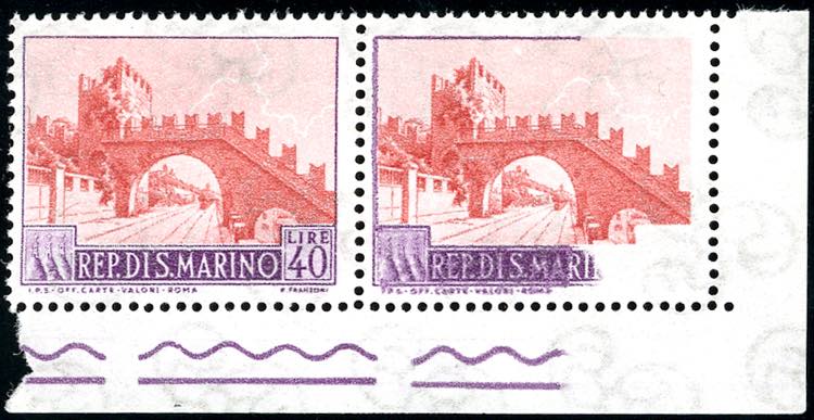 1966 - 40 lire Vedute, coppia ... 