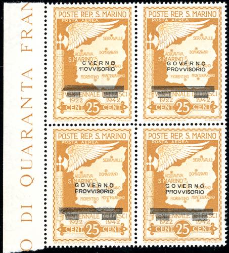 1943 - 25 cent. soprastampato ... 