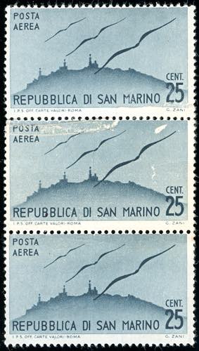 1946 - 25 cent. Vedute, striscia ... 