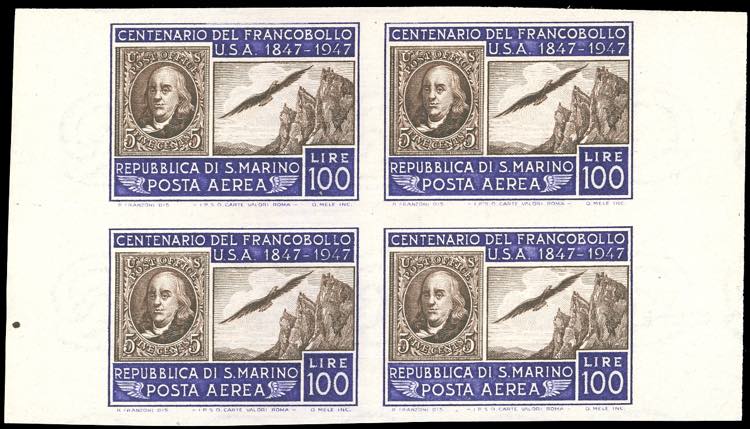 1947 - 100 lire francobollo Stati ... 