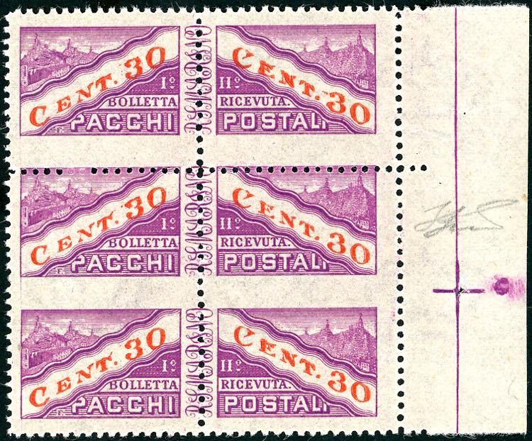 1946 - 30 cent., filigrana dritta, ... 