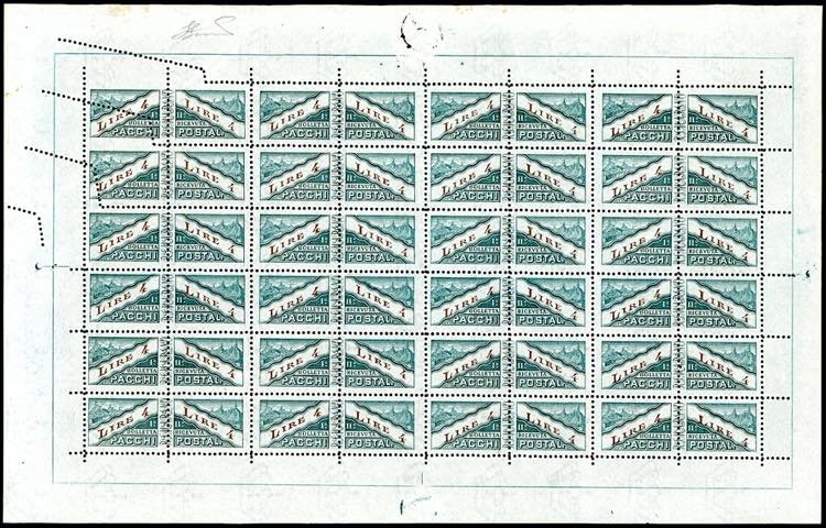1945 - 4 lire, filigrana corona ... 