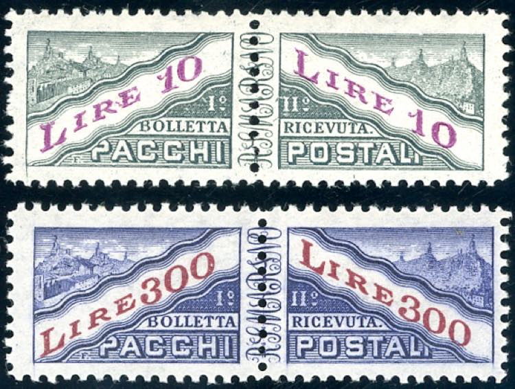 1953 - 10 lire, 300 lire, ... 