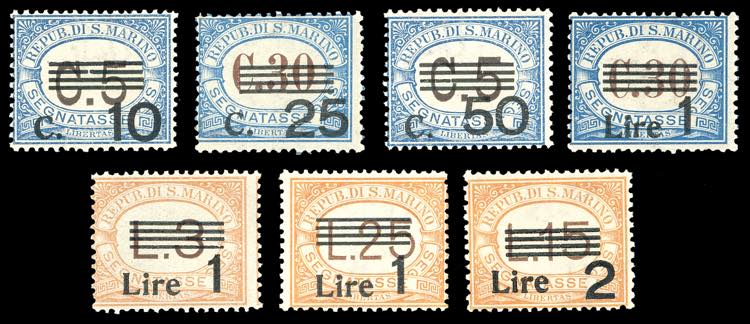 1936/39 - Soprastampati (47/53), ... 